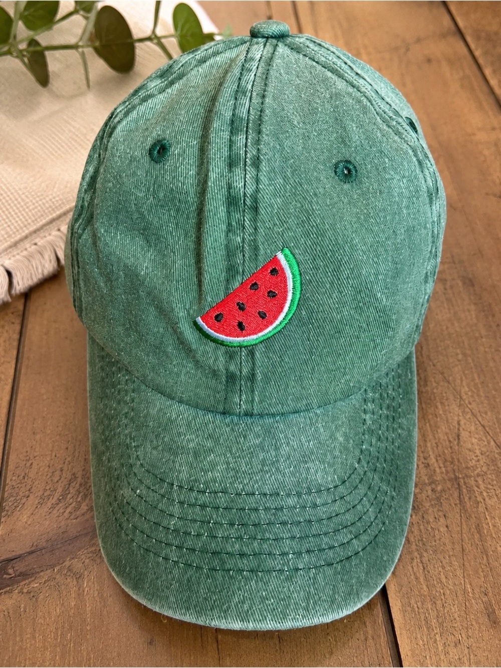 FREE With 25$+ Purchase ,Watermelon Embroidered Hat-